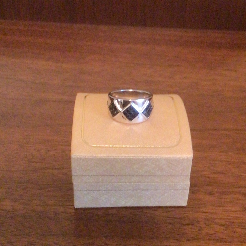 Sterling Silver Black Diamond Ring